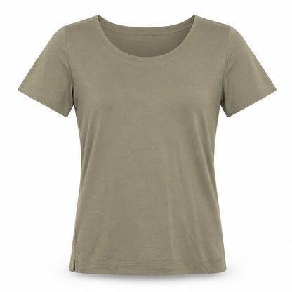Womens UK Size 8 Alexon Green Basic T-Shirt