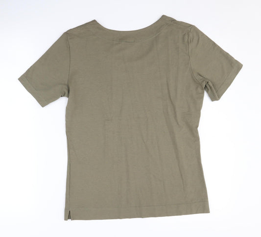 Alexon Women's Green Round Neck T-Shirt