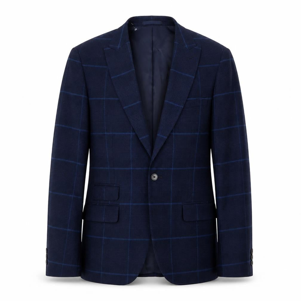 Mens UK Size 40 Moss London Regular Blue Suit Jacket