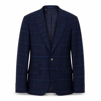 Mens UK Size 40 Moss London Regular Blue Suit Jacket