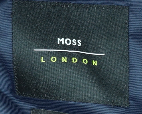 Mens UK Size 40 Moss London Regular Blue Suit Jacket