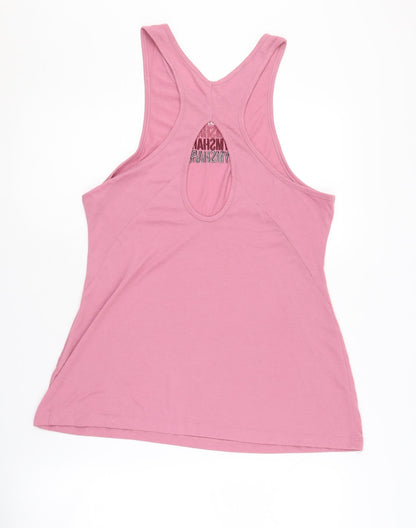 Gymshark Women's Pink Sleeveless Tank Top - Size L