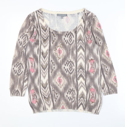 Womens UK Size 12 Laura Ashley Multicoloured Pullover Jumper