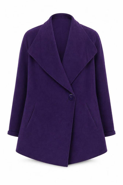 Womens UK Size 10 Viyella Purple Basic Jacket
