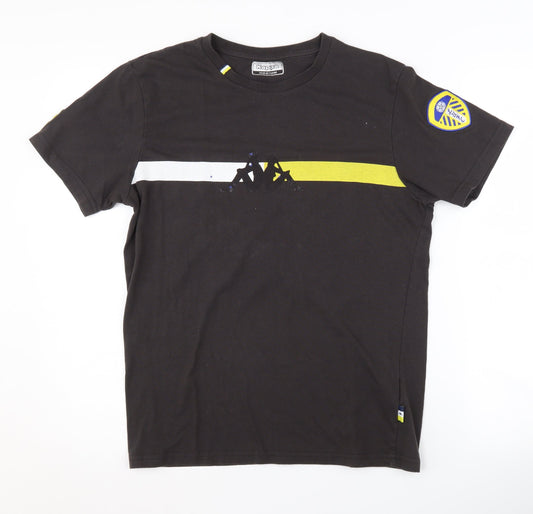 Kappa Men's Black Medium Logo T-Shirt, Short Sleeve