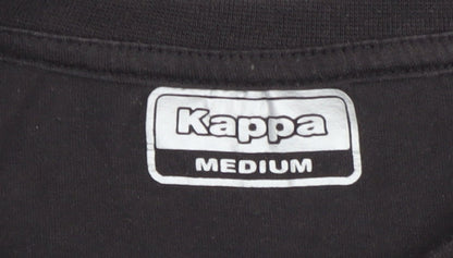 Kappa Men's Black Medium Logo T-Shirt, Short Sleeve