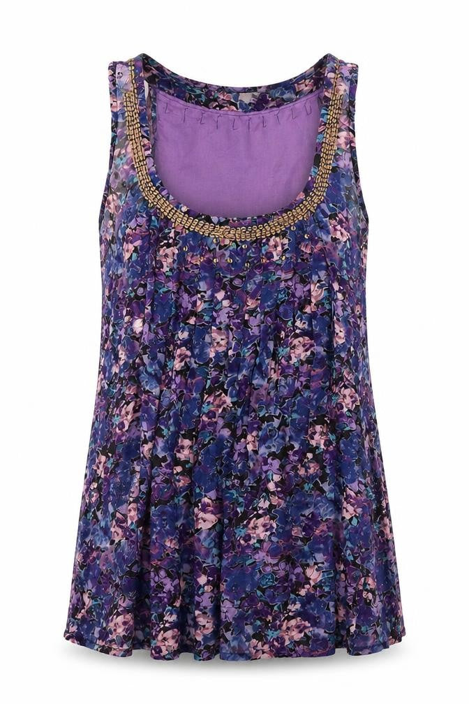 Womens UK Size 10 Jasper Conran Purple Camisole Tank
