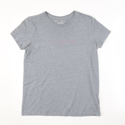 Womens UK Size S Under armour Grey Basic T-Shirt