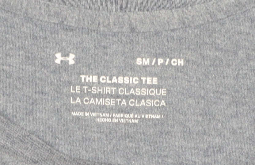 Womens UK Size S Under armour Grey Basic T-Shirt