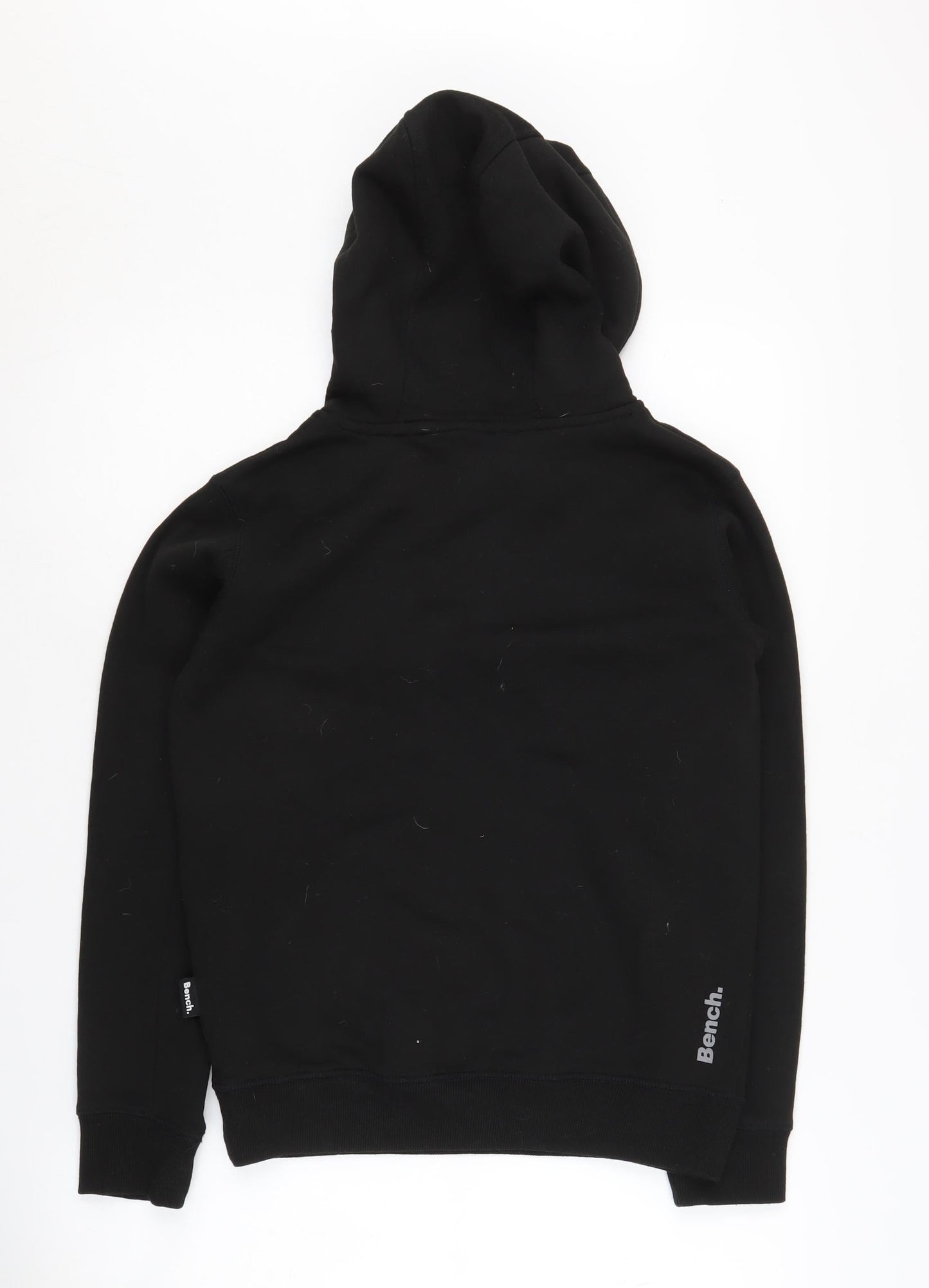 Bench Boys Black Pullover Hoodie 11-12 Years with Logo
