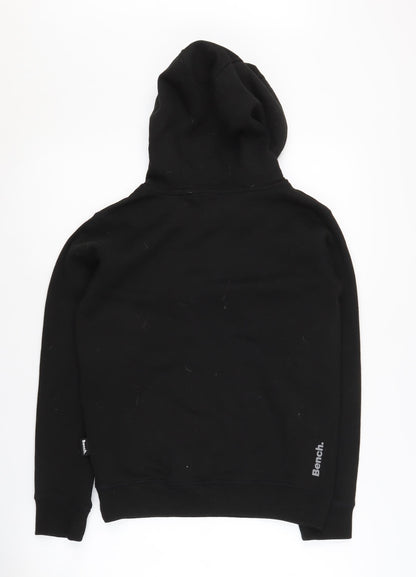 Bench Boys Black Pullover Hoodie 11-12 Years with Logo