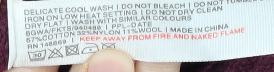 Fat Face Women's Purple Pullover Jumper Size 10