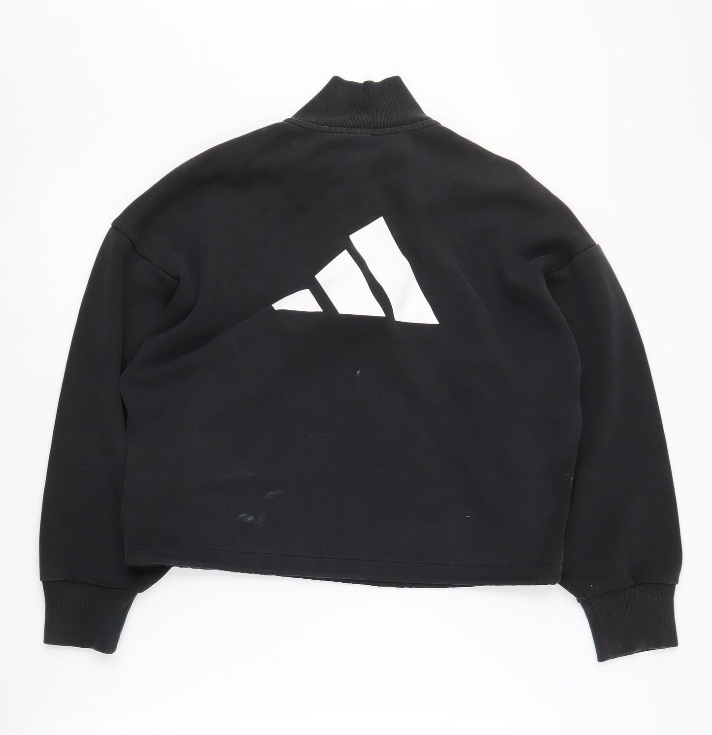 Adidas Women's Black Sweatshirt S Long Sleeve Zip