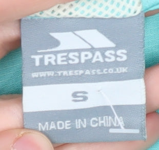 Womens UK Size S Trespass Blue Rain Coat
