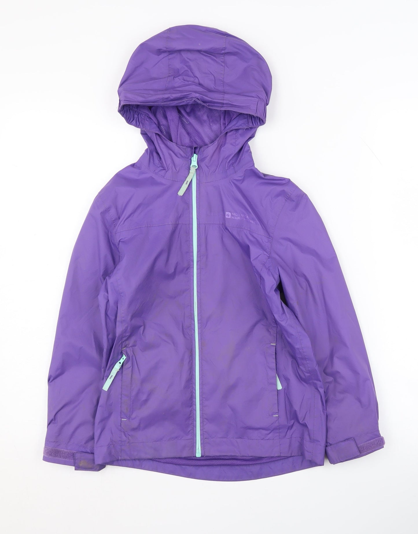 Mountain Warehouse Girls Purple Waterproof Rain Coat 7-8