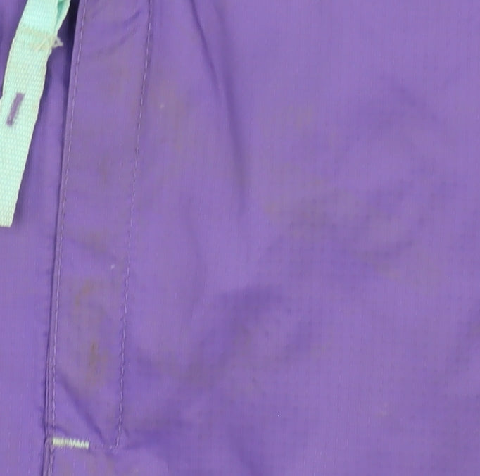 Mountain Warehouse Girls Purple Waterproof Rain Coat 7-8
