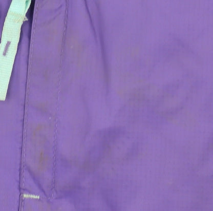 Mountain Warehouse Girls Purple Waterproof Rain Coat 7-8