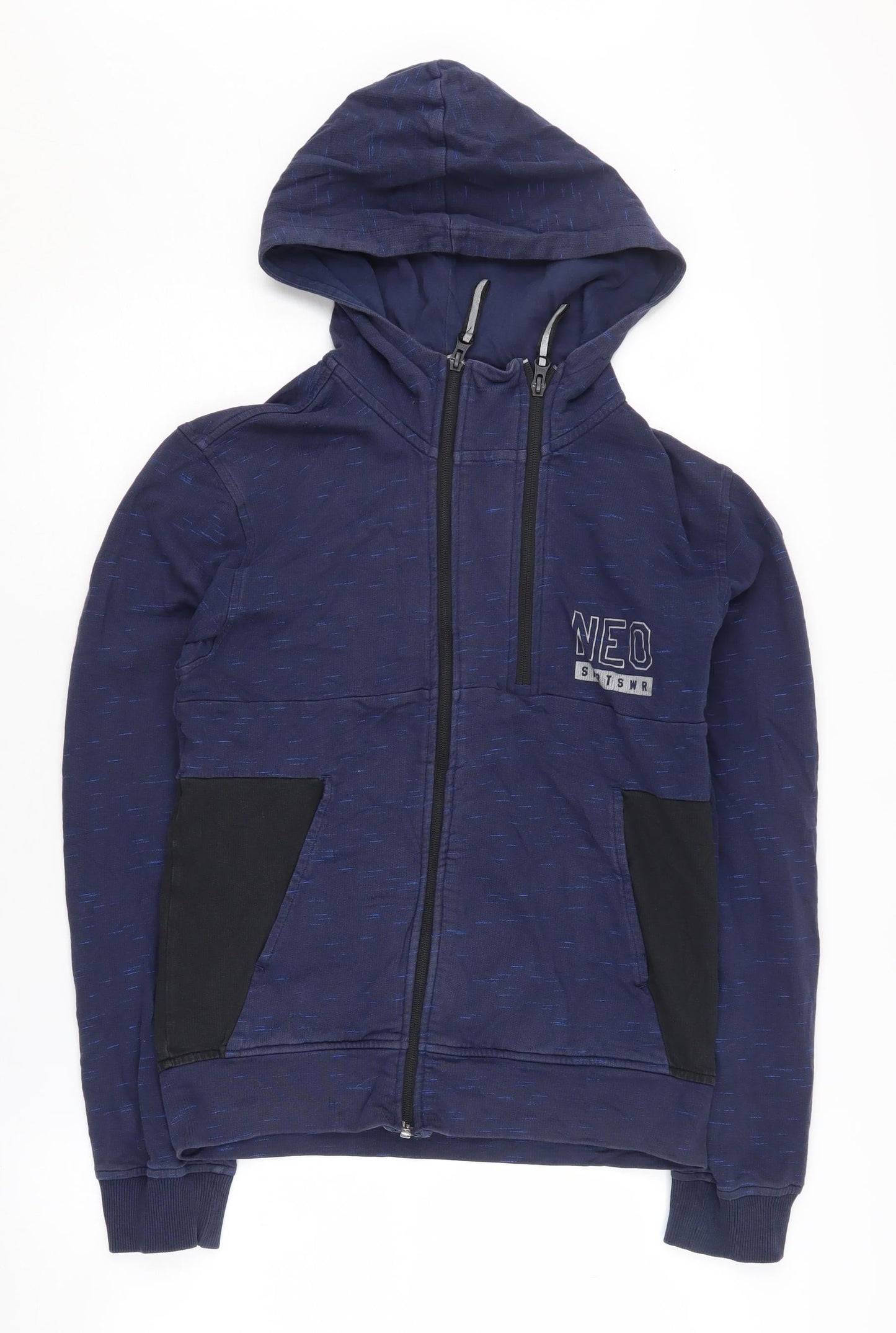 adidas Men's Blue Full Zip Hoodie XS