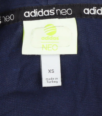 adidas Men's Blue Full Zip Hoodie XS