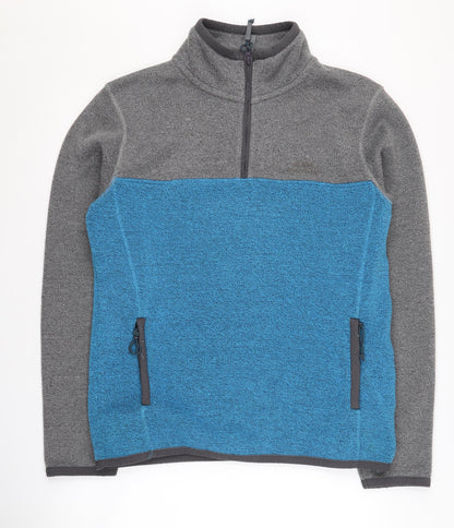 Weird Fish Men's Grey Blue Pullover Sweatshirt M