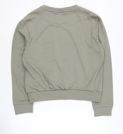 DKNY Women's Green Pullover Sweatshirt - Size L