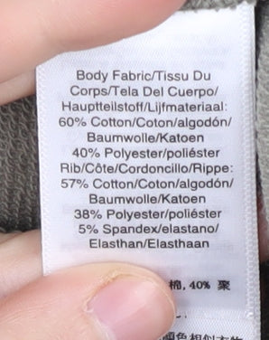 DKNY Women's Green Pullover Sweatshirt - Size L