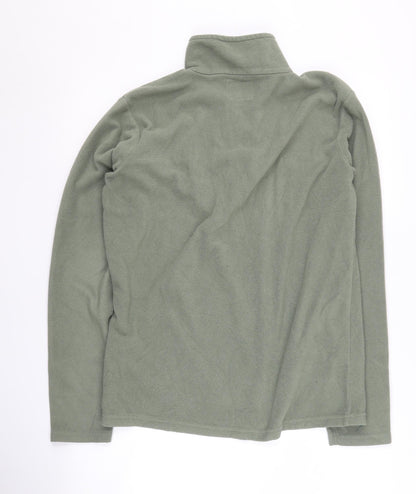 Mens UK Size XS Mountain Warehouse Green 1/4 Zip Sweatshirt