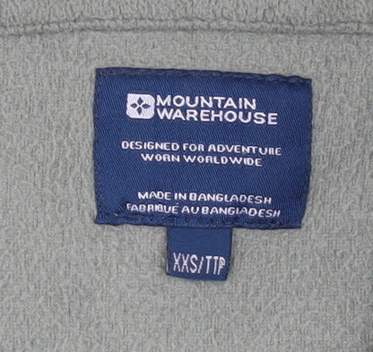 Mens UK Size XS Mountain Warehouse Green 1/4 Zip Sweatshirt