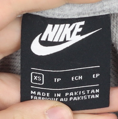 Mens UK Size XS Nike Grey Pullover Hoodie