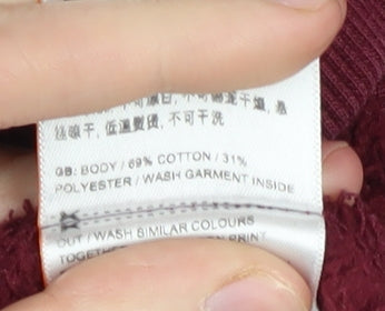 Superdry Women’s Red Pullover Sweatshirt Size 6