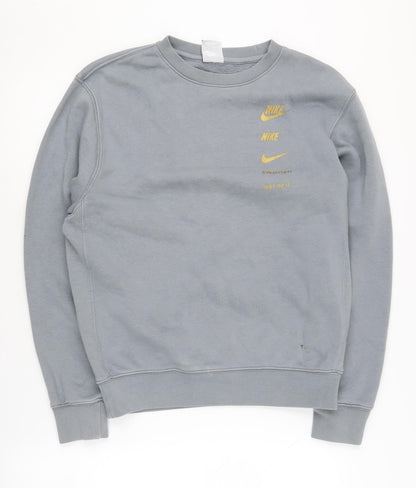 Mens UK Size XS Nike Grey Pullover Sweatshirt