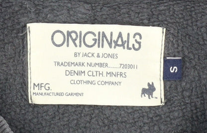 Mens UK Size S JACK & JONES Black Pullover Sweatshirt