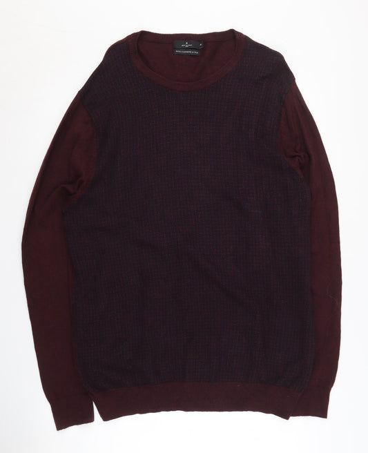 Jeff Banks Men’s Purple Pullover Jumper Size M