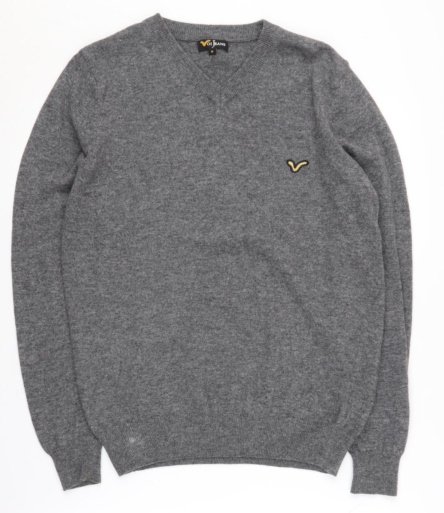 Voi Jeans Men's Grey Wool Pullover Jumper M