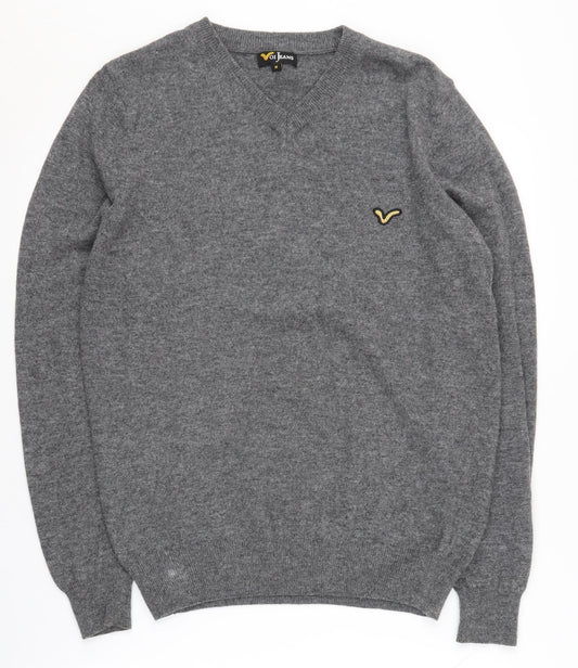 Voi Jeans Men's Grey Wool Pullover Jumper M