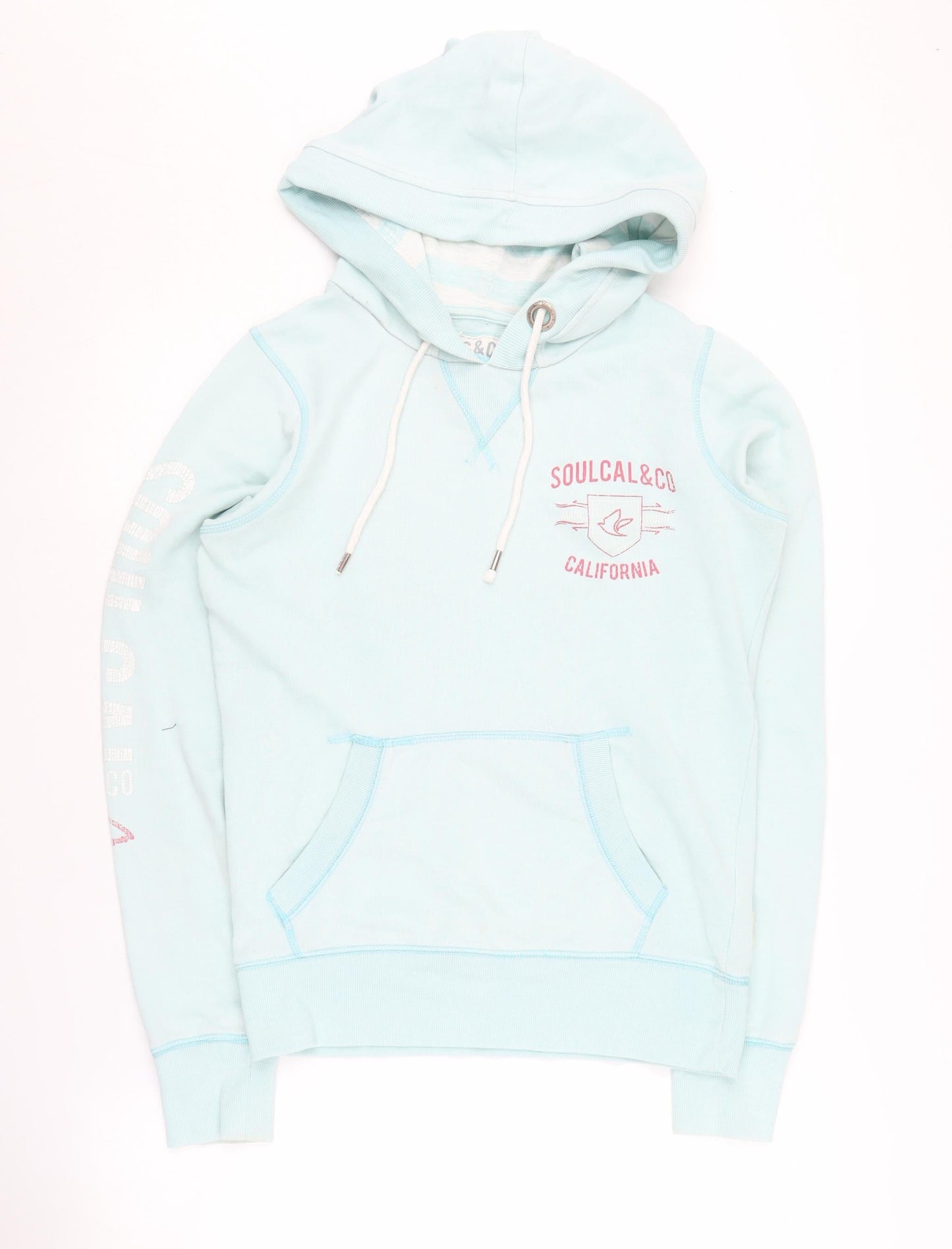SoulCal & Co Women's Blue Pullover Hoodie, Size 10