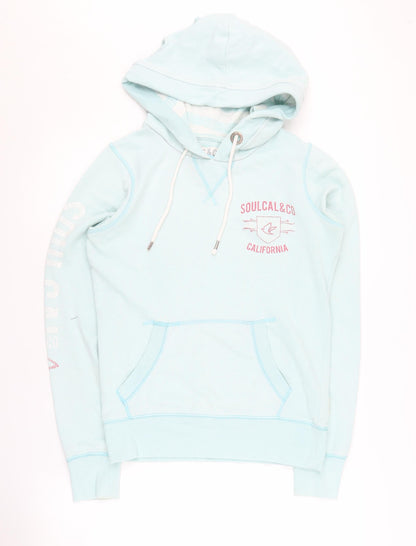 SoulCal & Co Women's Blue Pullover Hoodie, Size 10