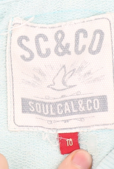 SoulCal & Co Women's Blue Pullover Hoodie, Size 10