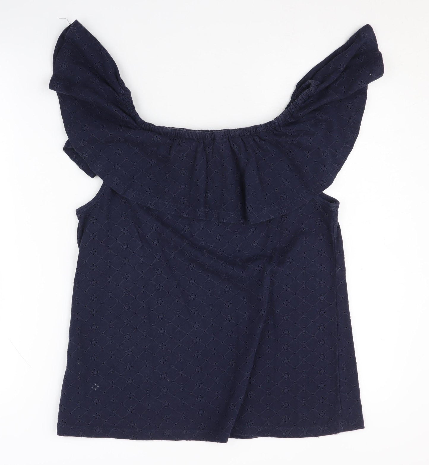 Mai Face Women's Blue Off-Shoulder Camisole Blouse