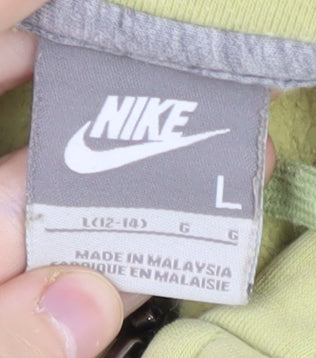 Nike Women's Green Full Zip Hoodie Size L