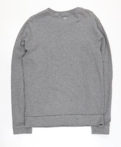 Mens UK Size S Calvin Klein Grey Pullover Sweatshirt