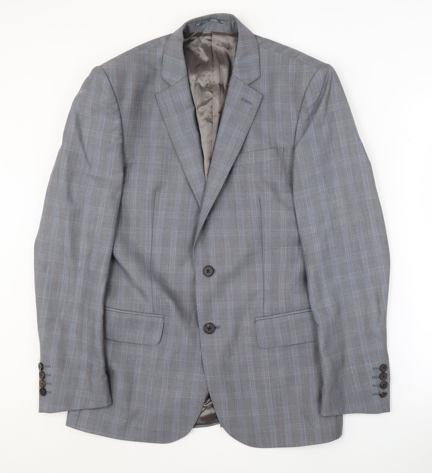 Mens UK Size 38 Jaeger Regular Grey Suit Jacket