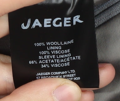 Mens UK Size 38 Jaeger Regular Grey Suit Jacket