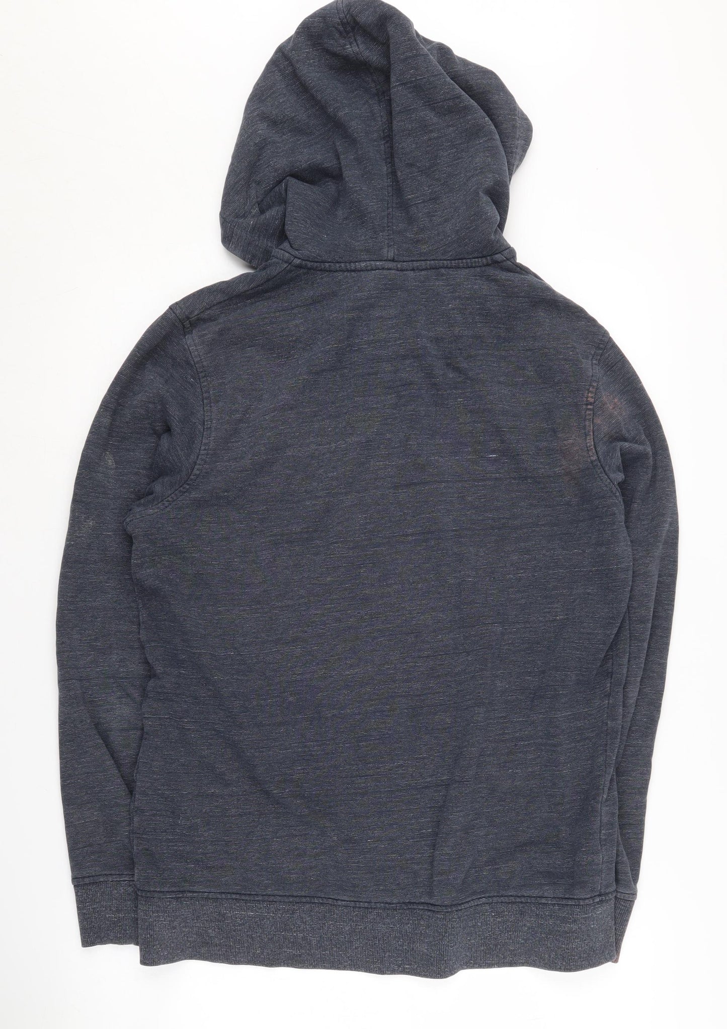Mens UK Size M JACK & JONES Blue Full Zip Hoodie