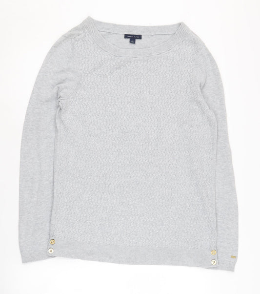 Womens UK Size L Tommy Hilfiger Grey Pullover Jumper
