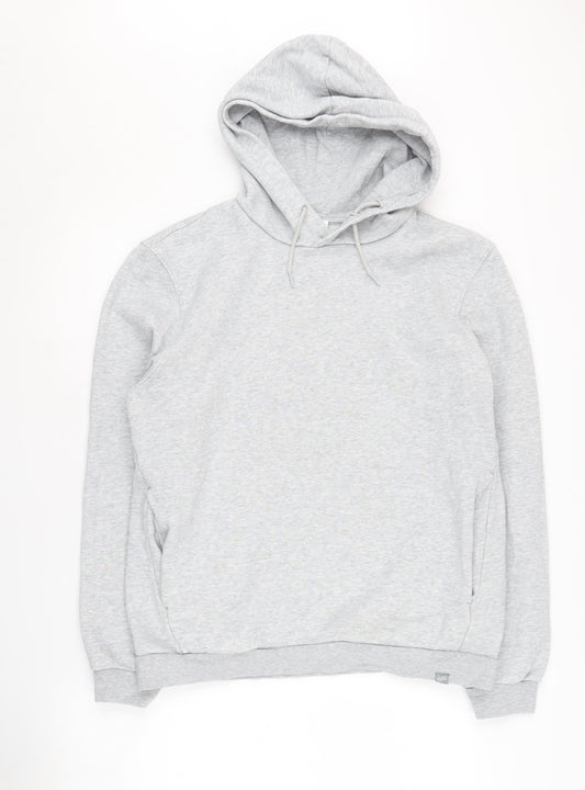 Mens UK Size M PUMA Grey Pullover Hoodie