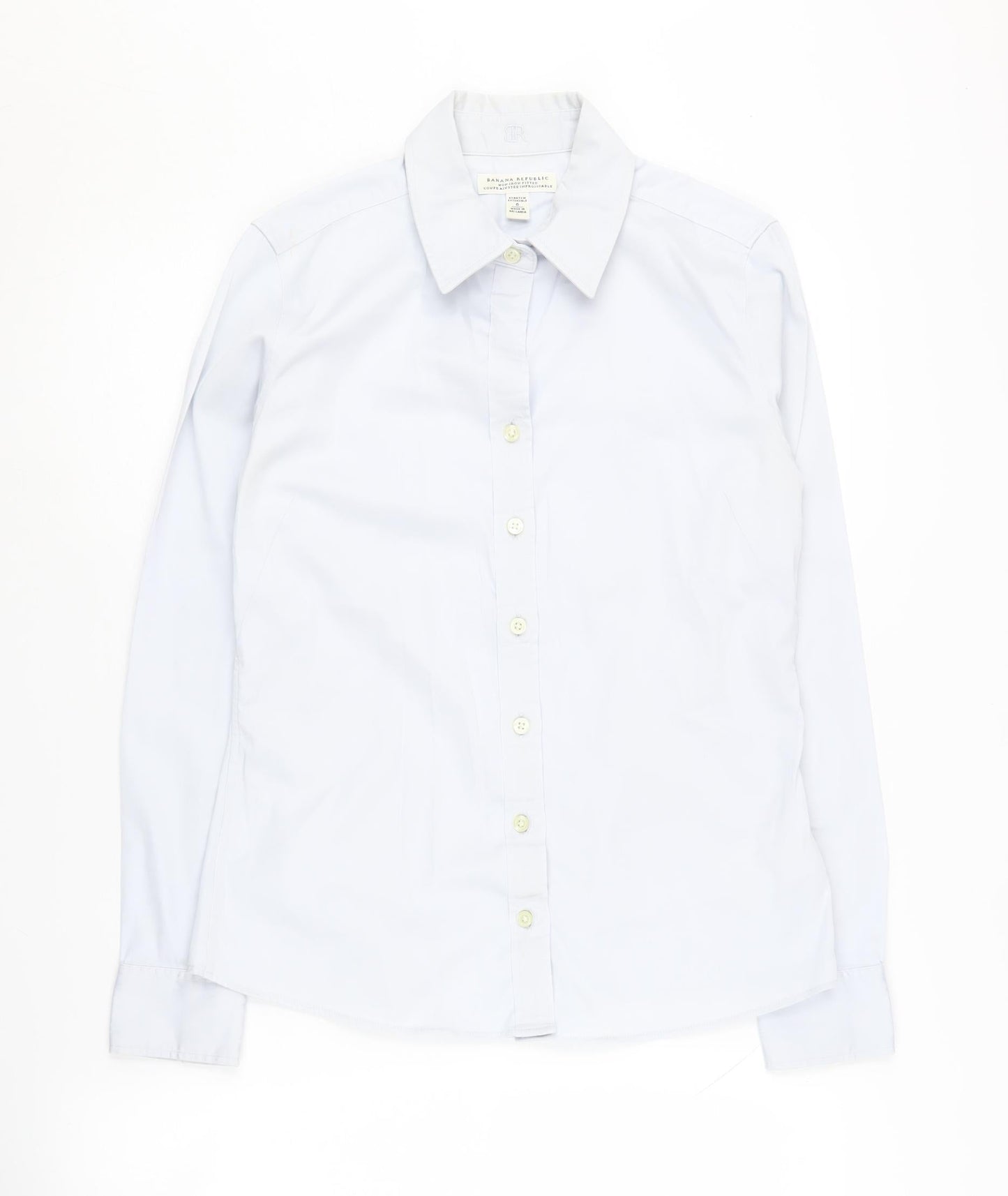 Banana Republic Women's White Button-Up Shirt Size 6