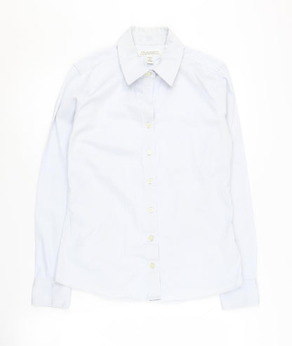 Banana Republic Women's White Button-Up Shirt Size 6