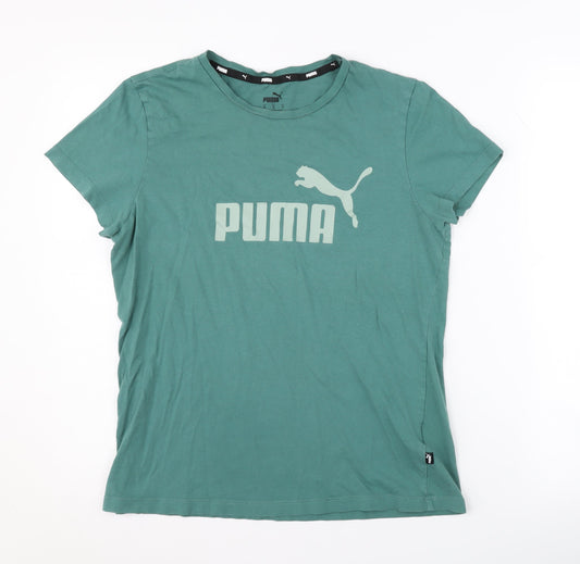 Puma Men's Green M Crew Neck T-Shirt