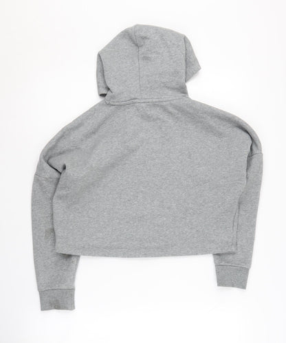 Puma Girls Grey Hoodie, Size 11-12, Pullover Style